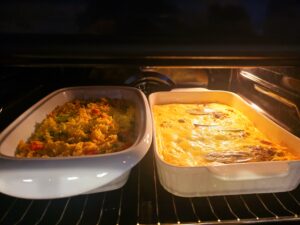 Hospitality 32 Bobatie rice in oven